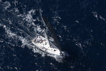 Picture of Pata Negra Lombard 46 racing yacht in the atlantic crossing transatlantic rorc race