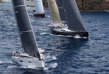 Picture of Pata Negra Lombard 46 racing yacht at the start of the Carribean 600 race yacht racing yacht charter racing charter 
